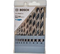 Набор сверл HSS PointTeQ 1-10 мм, 10 шт. Bosch 2608577348