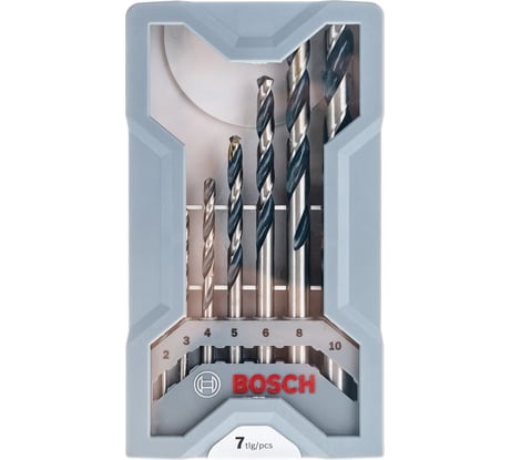 Набор сверл PointTeQ 2-10 мм, 7 шт. Mini X Bosch 2608577347