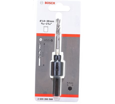 Адаптер для коронок 14-30 мм, 3/8 Bosch 2609390588