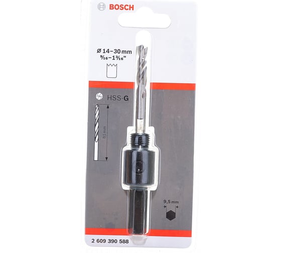 Адаптер для коронок 14-30 мм, 3/8 Bosch 2609390588