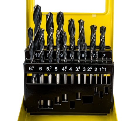 Набор сверл по металлу Professional 1-10 мм, HSS-R, сталь М2, 19 шт. STAYER 29602-H19-M_z01