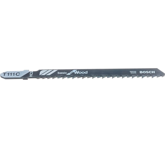 Набор лобзиковых пилок T-хвостовик, 5 шт. Bosch 2608667857