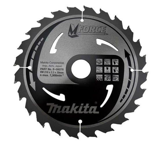Пильный диск 210x30 мм, 24 зуба Makita B-08078 1