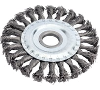 Щетка для МШУ плоская (125х22 мм, крученая металлическая проволока) Калибр 00000041897