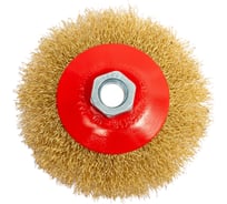 Щетка для МШУ тарелка (100 мм, М14, металлическая проволока) Калибр 00000041865