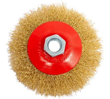 Щетка для МШУ тарелка (100 мм, М14, металлическая проволока) Калибр 00000041865