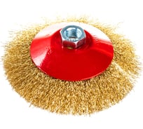 Щетка для МШУ тарелка (125 мм, М14, металлическая проволока) Калибр 00000041867