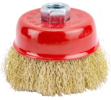 Щетка для МШУ чашка (75 мм, М14, металлическая проволока) Калибр 00000041859