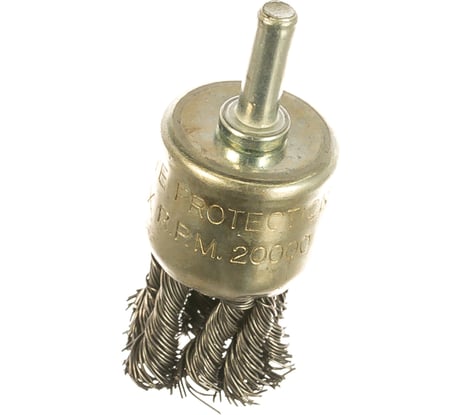 Щетка для дрели чашка (30 мм, крученая металлическая проволока) Калибр 00000041891