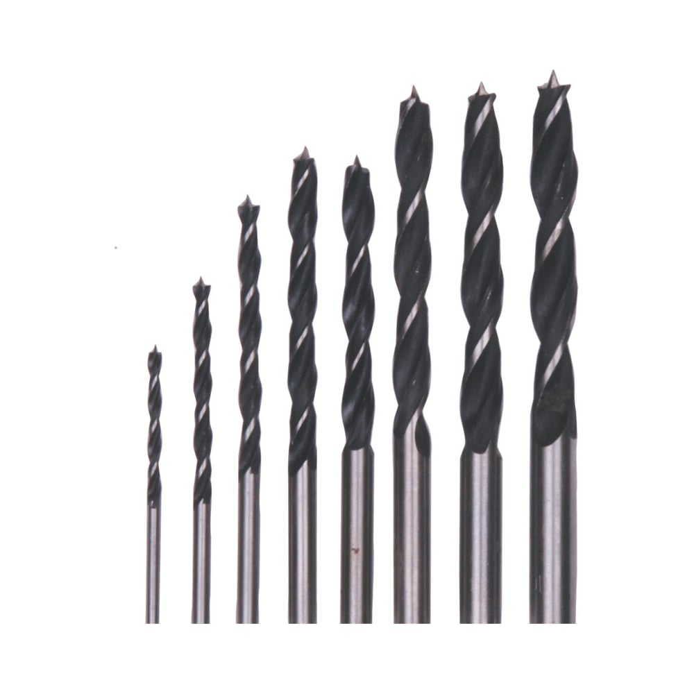 Набор сверл спиральных по дереву (8 шт., 3-10 мм) Калибр 00000035826 ...