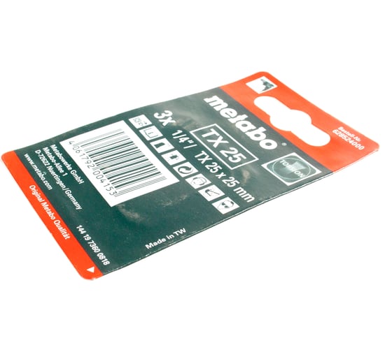 Биты Torsion Torx (TX25, 25 мм 3 шт.) Metabo 628524000