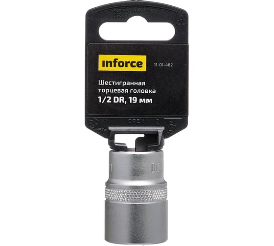 Головка торцевая шестигранная (19 мм; 1/2DR) Inforce 11-01-482