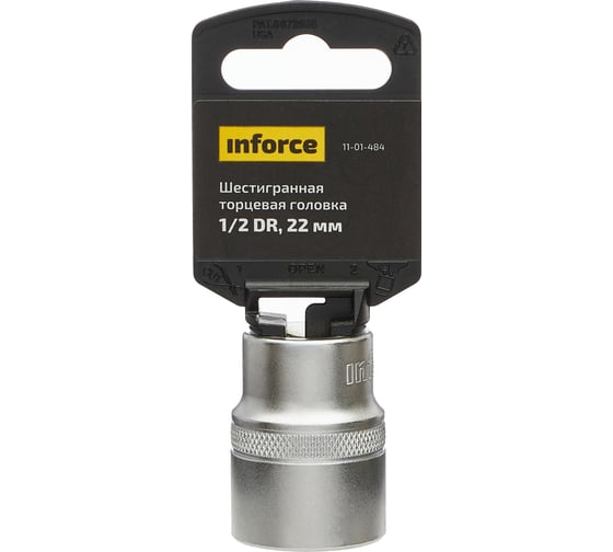 Головка торцевая шестигранная (22 мм; 1/2DR) Inforce 11-01-484
