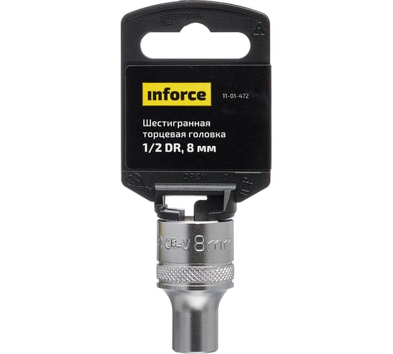 Головка торцевая шестигранная (8 мм; 1/2DR) Inforce 11-01-472