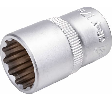 Головка торцевая 12 граней (17 мм; 1/2 Dr) KRAFT KT 700350