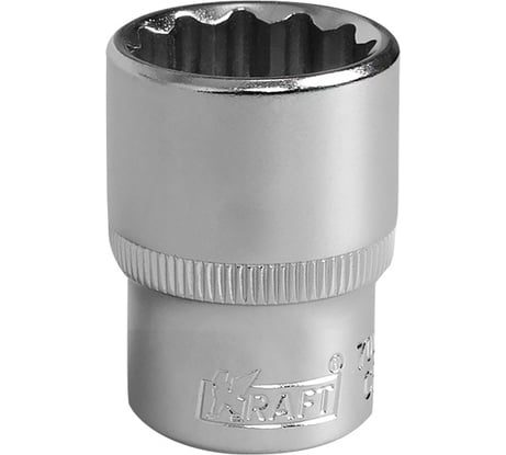 Головка торцевая 12 граней (19 мм; 1/2 Dr) KRAFT KT 700352