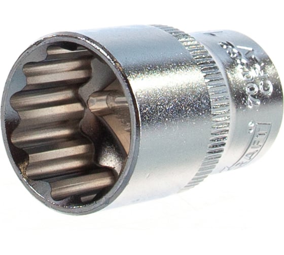 Головка торцевая 12 граней (19 мм; 1/2 Dr) KRAFT KT 700352