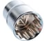 Головка торцевая 12 граней (24 мм; 1/2 Dr) KRAFT KT 700356 1