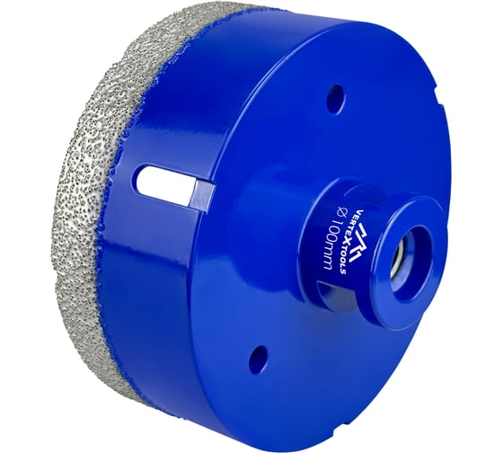 Коронка алмазная 100x35 мм для УШМ vertextools 333-100-35