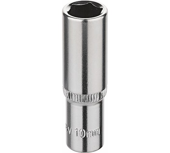Головка торцевая глубокая 6 граней (10 мм; 1/4 Dr) KRAFT KT 700657 1