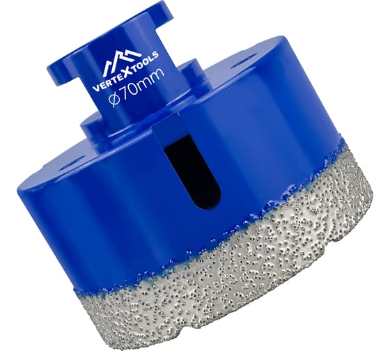 Коронка алмазная 70x35 мм для УШМ vertextools 333-70-35