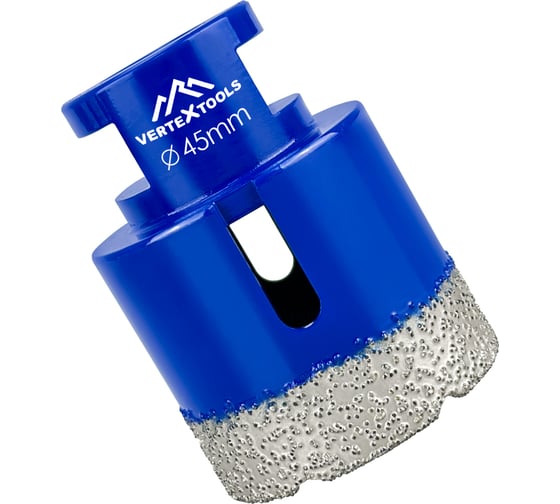 Коронка алмазная 45x35 мм для УШМ vertextools 333-45-35