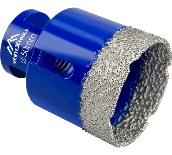 Коронка алмазная 50x35 мм для УШМ vertextools 333-50-35