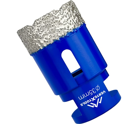 Коронка алмазная 35x35 мм для УШМ vertextools 333-35-35