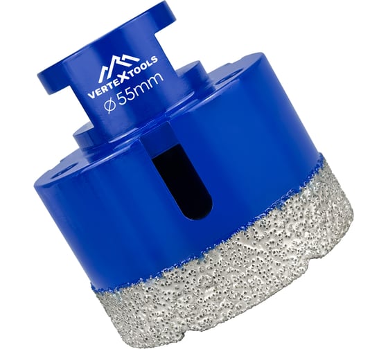 Коронка алмазная 55x35 мм для УШМ vertextools 333-55-35