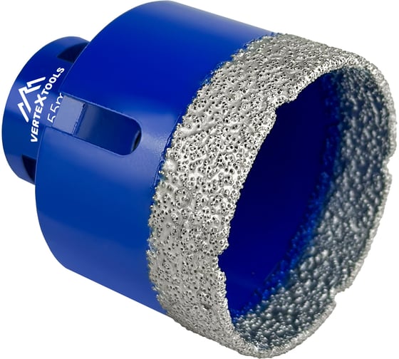 Коронка алмазная 55x35 мм для УШМ vertextools 333-55-35