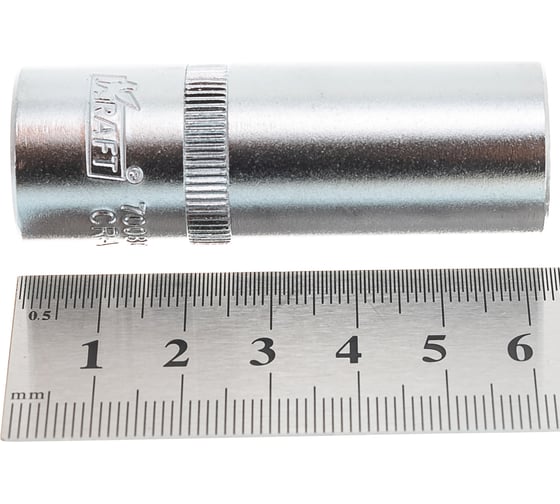 Головка торцевая глубокая свечная с магнитом (16 мм; 1/2 Dr) KRAFT KT 700801