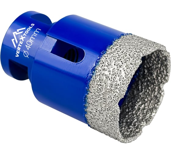 Коронка алмазная 40x35 мм для УШМ vertextools 333-40-35