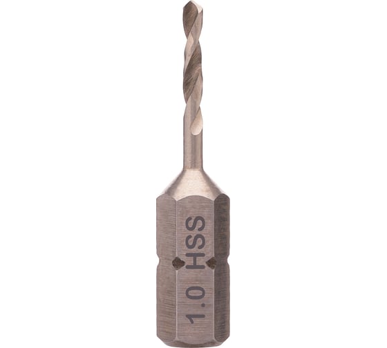 Сверло по металлу 1.0x32/7 мм, HSS-G, Hex-1/4 VOLKEL V67110 1