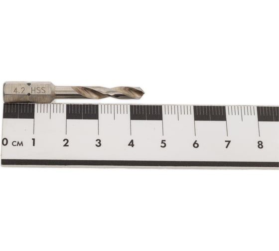 Сверло по металлу 4.2x45/20 мм, HSS-G, Hex-1/4 VOLKEL V67142