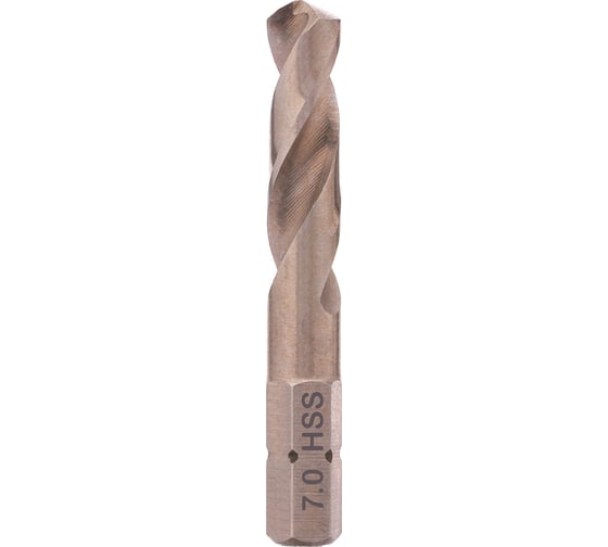 Сверло по металлу 7.0x50/30 мм, HSS-G, Hex-1/4 VOLKEL V67170