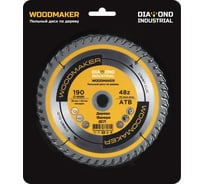 Диск пильный по дереву Woodmaker 190x30/20 мм, Z=48 ATB Diamond Industrial DIDD190Z48 29965946