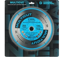 Диск пильный по мультиматериалам Multicut 255x30/25,4 мм, Z=100 TCG Diamond Industrial DIDM255Z100