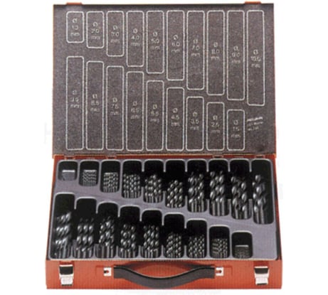 Набор сверл по металлу в металлическом футляре (1-10 мм; 170 шт.) PROJAHN 60600