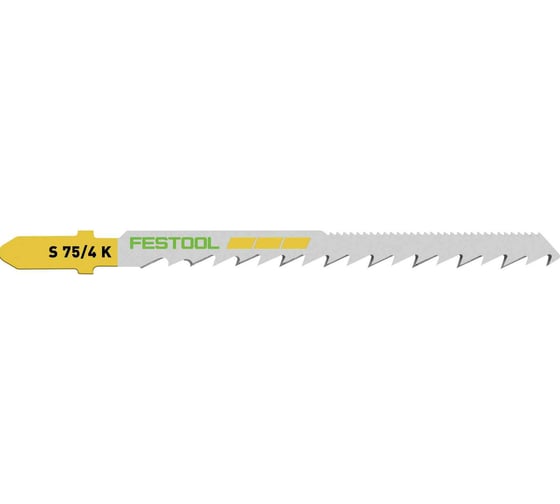 Пилки для лобзика S 75/4 K по дереву 20 шт. FESTOOL 204266