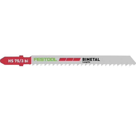 Пилки для лобзика HS 75/3 BI по пластику 5 шт. FESTOOL 204336
