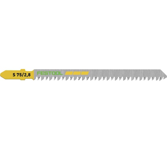 Пилки для лобзика S 75/2.8 по дереву 5 шт. FESTOOL 204260 1