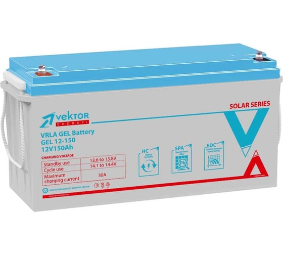 Аккумуляторная батарея GEL 12-150 Vektor Energy 51446 1