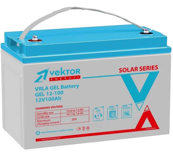 Аккумуляторная батарея GEL 12-100 Vektor Energy 51439 1