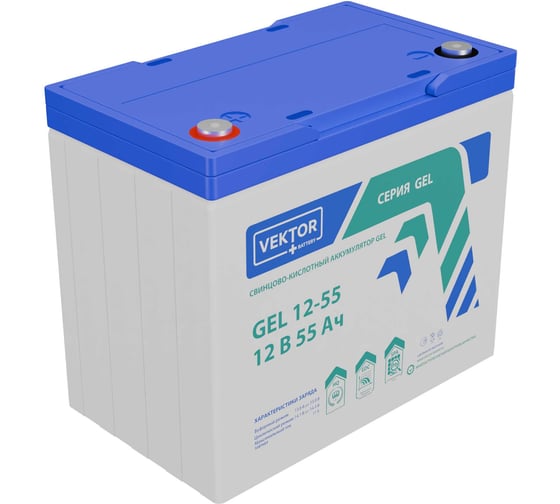 Аккумуляторная батарея GEL 12-55 Vektor Energy 51408