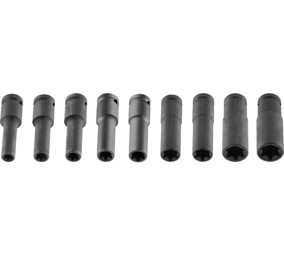 Головки торцевые ударные Torx (E10-E24; 1/2"; 9 шт.) NEO Tools 12-110 1