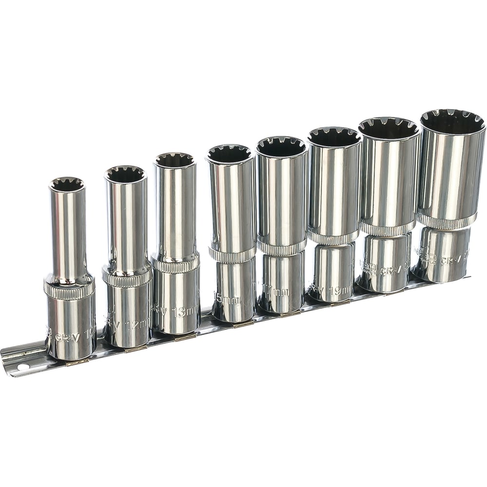 Головки торцевые Spline (М10-М24; 1/2"; 8 шт.) NEO Tools 08-650 ...
