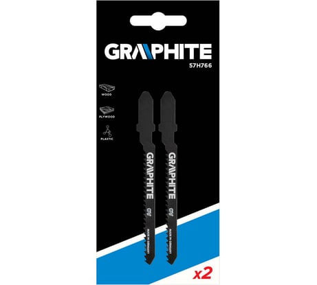 Полотно для электролобзика (2 шт; 75 мм; 13TPI) GRAPHITE 57H766