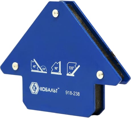Угольник магнитный Стрелка (80 мм; 3 угла; до 11 кг) КОБАЛЬТ 918-238
