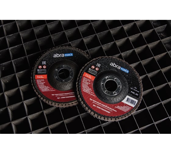 Круг лепестковый торцевой Brown 125х22 мм, Al 40 Flat Abraforce AFBR125AO04058F