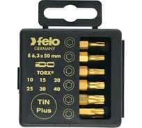 Набор бит Tx TiN  50 мм в кейсе, 6 шт. Felo 03691576